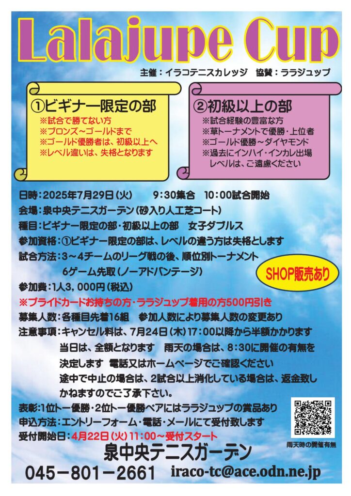 ららじゅっぷ杯7月